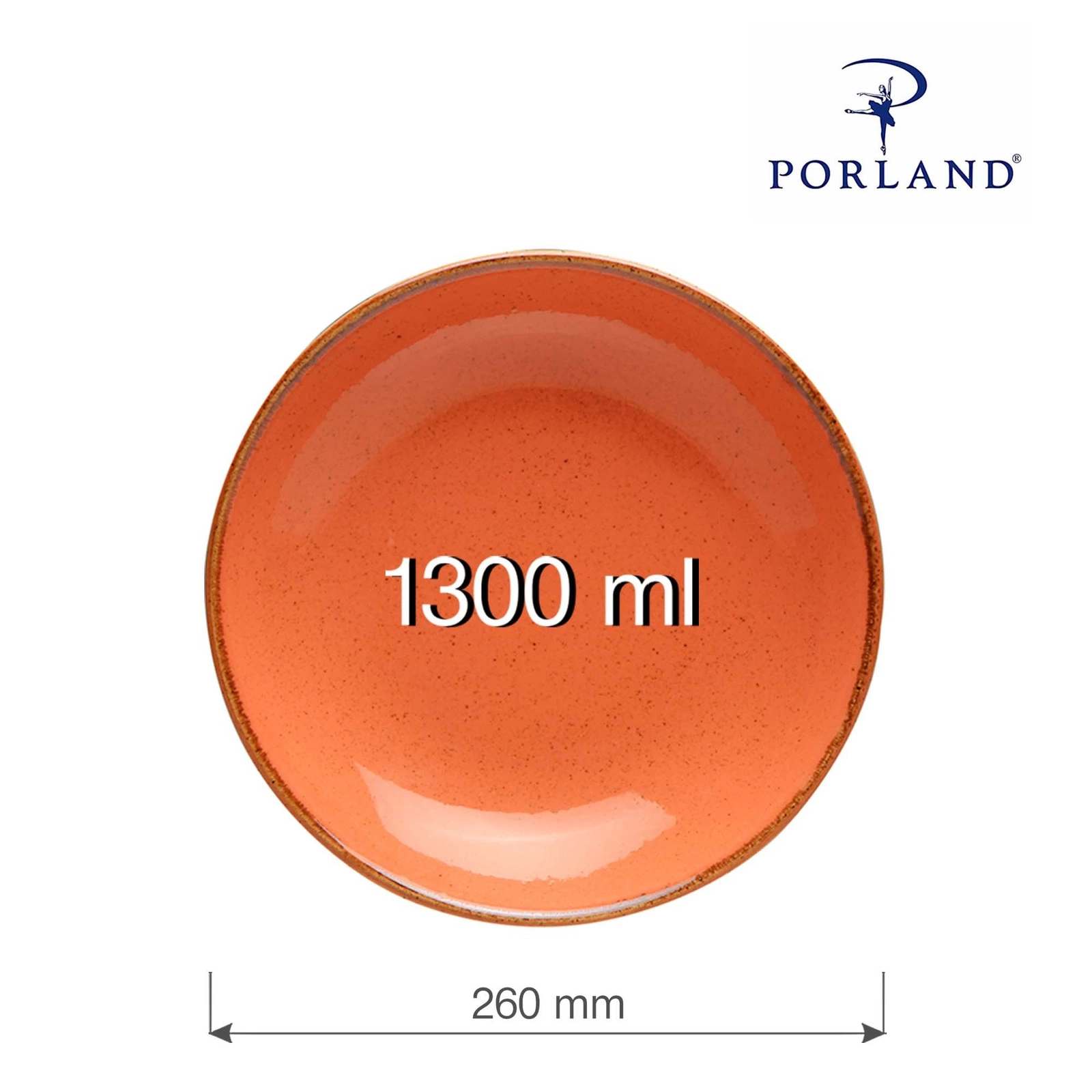 Talerz płytki coupe, porcelana, Amber, 26 cm | PORLAND 04ALM001504