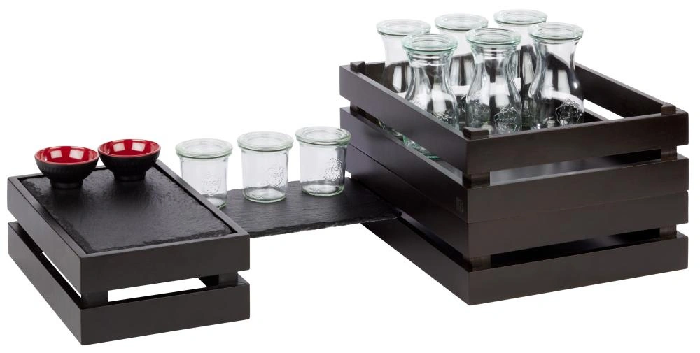 Skrzynka bufetowa GN SUPERBOX, kolor czarny, 35x29x10.5 cm | APS 11627