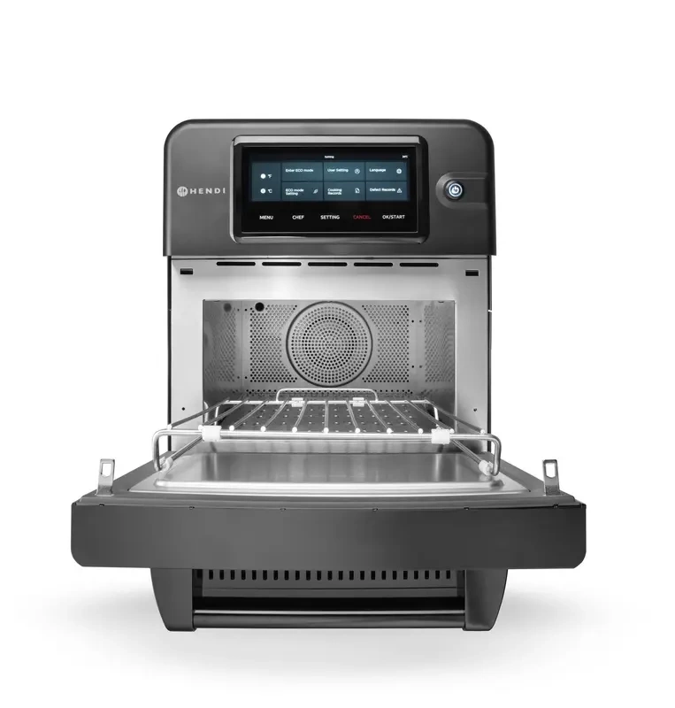 Piec konwekcyjno-mikrofalowy CombiTurbo , 18 L, czarny, 230V/3000 W | HENDI 281277