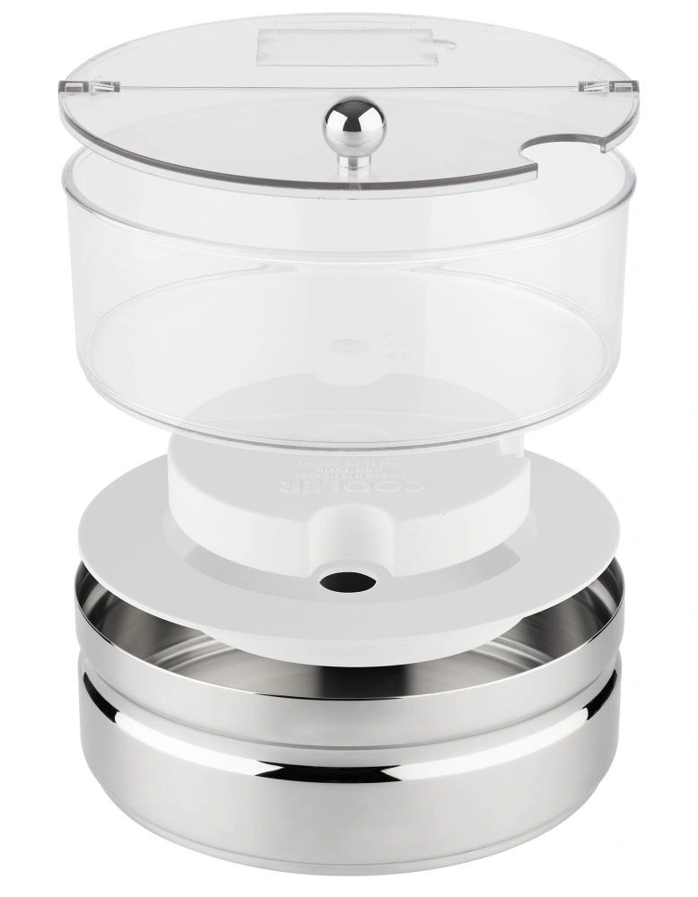 Miska chłodząca ze stalową podstawą Maxi TOP FRESH z wkładem i pokrywą, 24x17 cm | APS 11847_APS