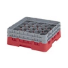 Kosz do szkła 20 przegródek - 50x50cm, czerwony | CAMBRO 20S534/163