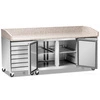 Stół chłodniczy do pizzy 2-drzwiowy z szufladami 428 l | FORGAST FG07204
