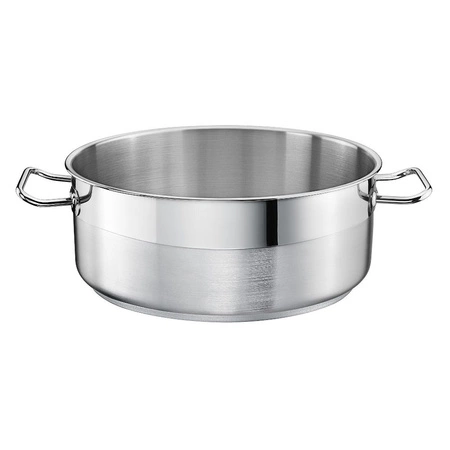 Garnek ze stali nierdzewnej niski - poj. 2.5 l SILVER | TOM-GAST P2-2109-20