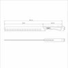 Nóż do szynki CHURRASCO BLACK, 30 cm | TRAMONTINA 22842-112