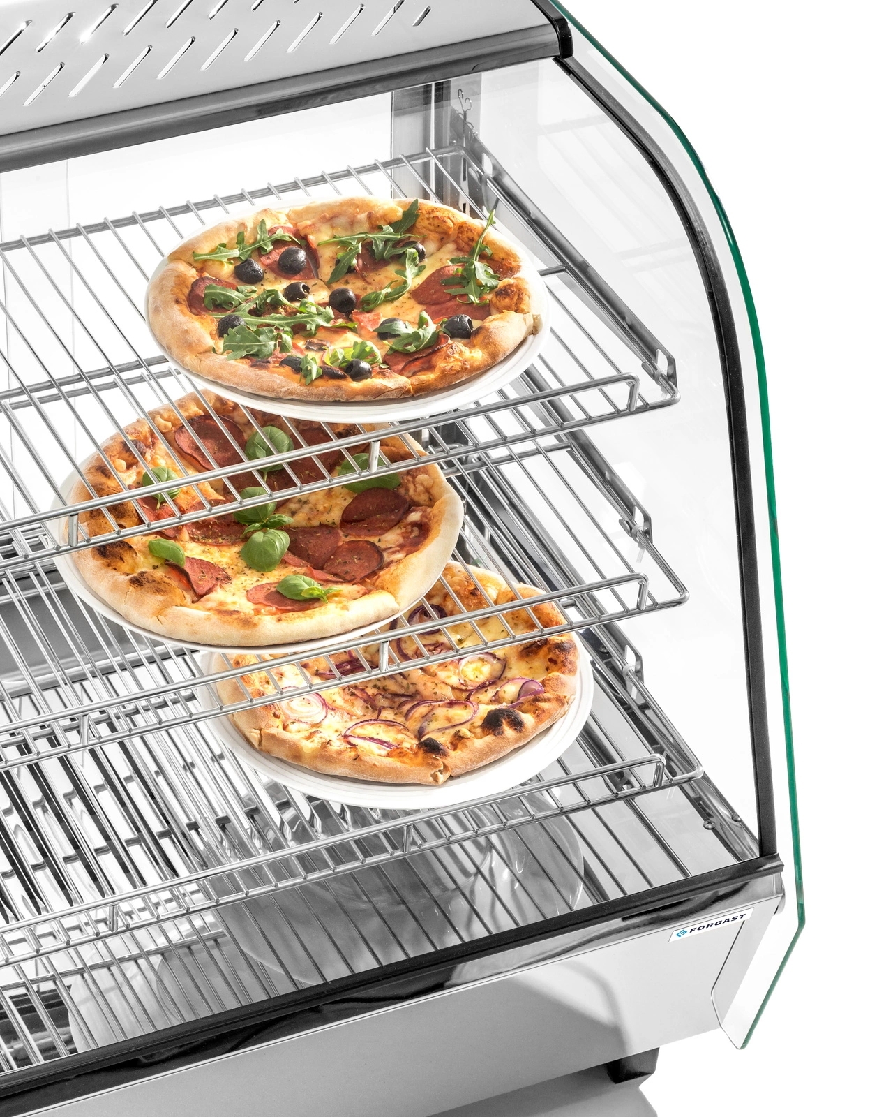 Witryna ekspozycyjna grzewcza przeszklona 120 l, 1.1 kW | FORGAST FG09642