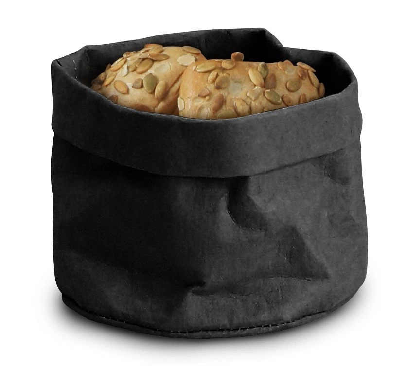 Torba na pieczywo papierowa czarna | HENDI 429211