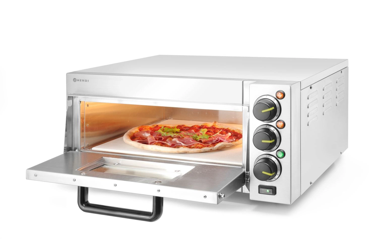 Piec do pizzy 1-komorowy, 2 kW, 230 V | HENDI 220290