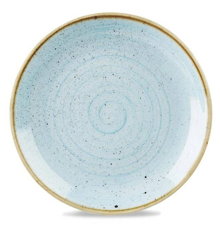 Talerz porcelanowy płytki Duck Egg Blue śr. 21,7 cm | FINE DINE SDESEVP81