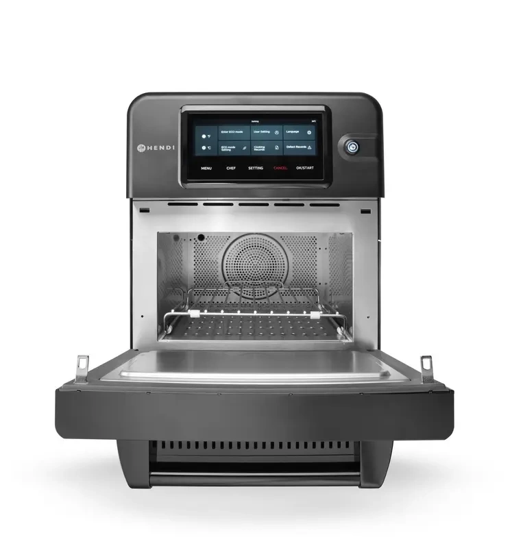 Piec konwekcyjno-mikrofalowy CombiTurbo , 18 L, czarny, 230V/3000 W | HENDI 281277