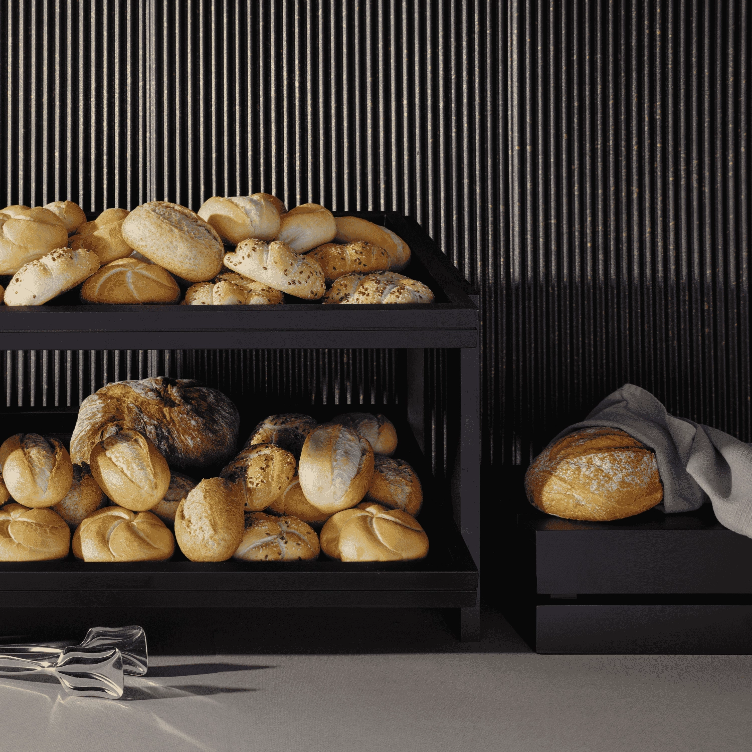 Taca GN 1/1 Madeira Black 53x32,5x4 cm | FINE DINE 504956