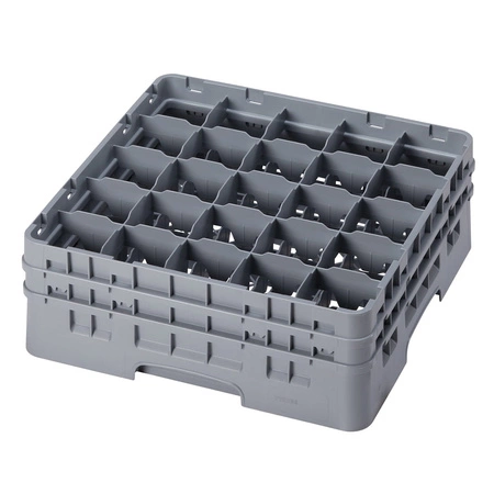 Kosz do szkła 25 przegródek - 50x50 cm, szary | CAMBRO 25S534/151