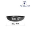 Miska płytka COAL, 22 cm | PORLAND 04ALM003011