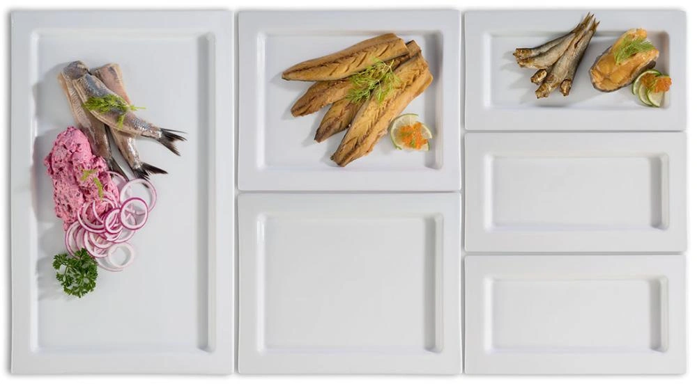 Taca FRAMES, GN 1/1, porcelana, kolor biały | APS 82355