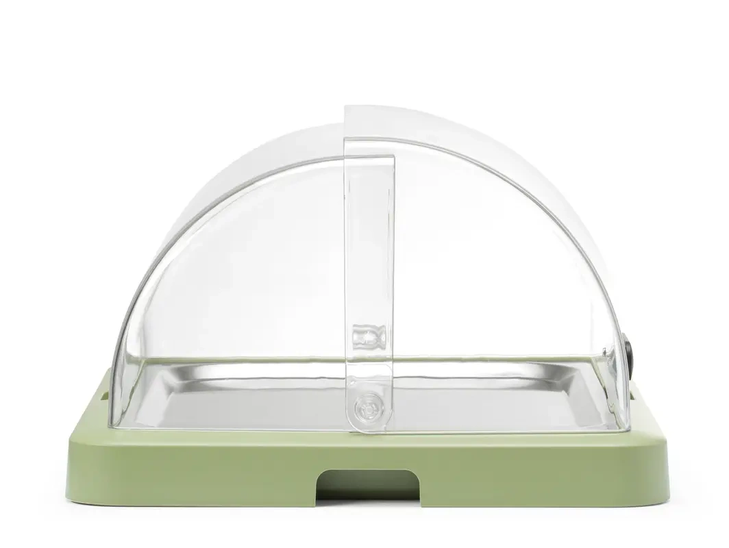 Pojedyncza witrynka chłodząca roll-top Duo UNIQ designed by Robert Bronwasser, zielona, 46x35x22 cm | HENDI 871966