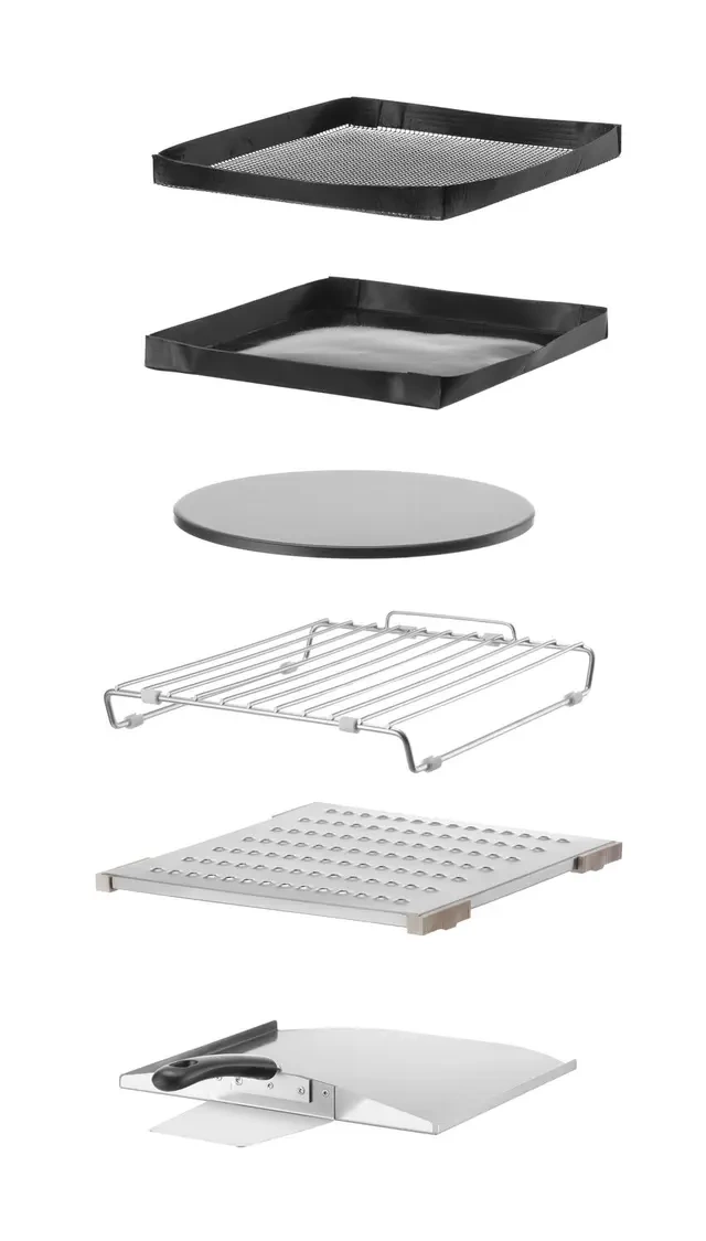 Piec konwekcyjno-mikrofalowy CombiTurbo , 18 L, czarny, 230V/3000 W | HENDI 281277