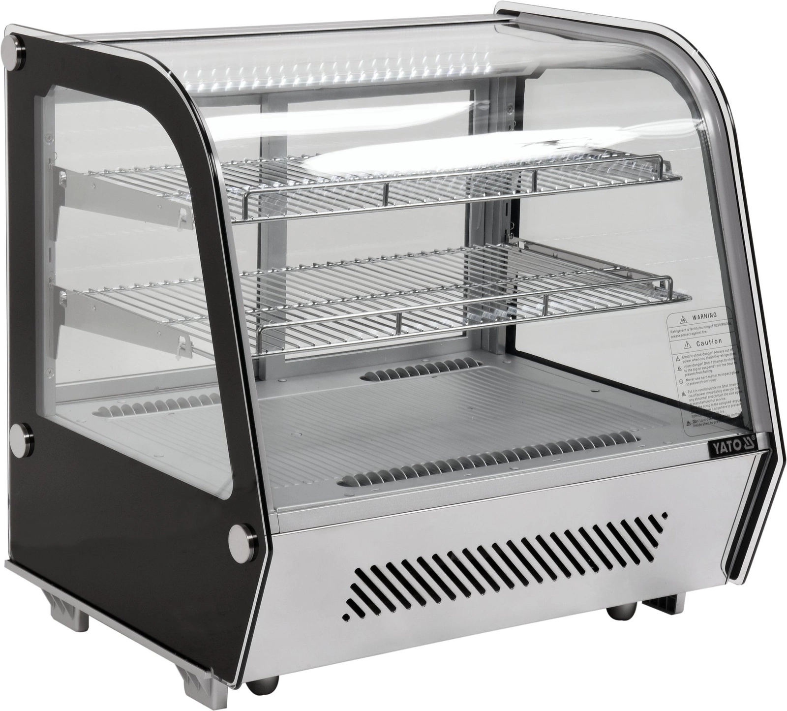Witryna ekspozycyjna chłodnicza 120 l srebrna | YATO YG-05025