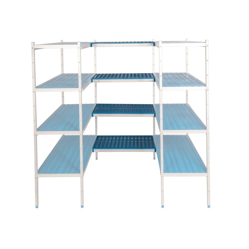 Regał łącznikowy 4-półkowy głęb. 50 cm 1PD-54+4P-115+4P-125+16UM | ALUSHELF 50496