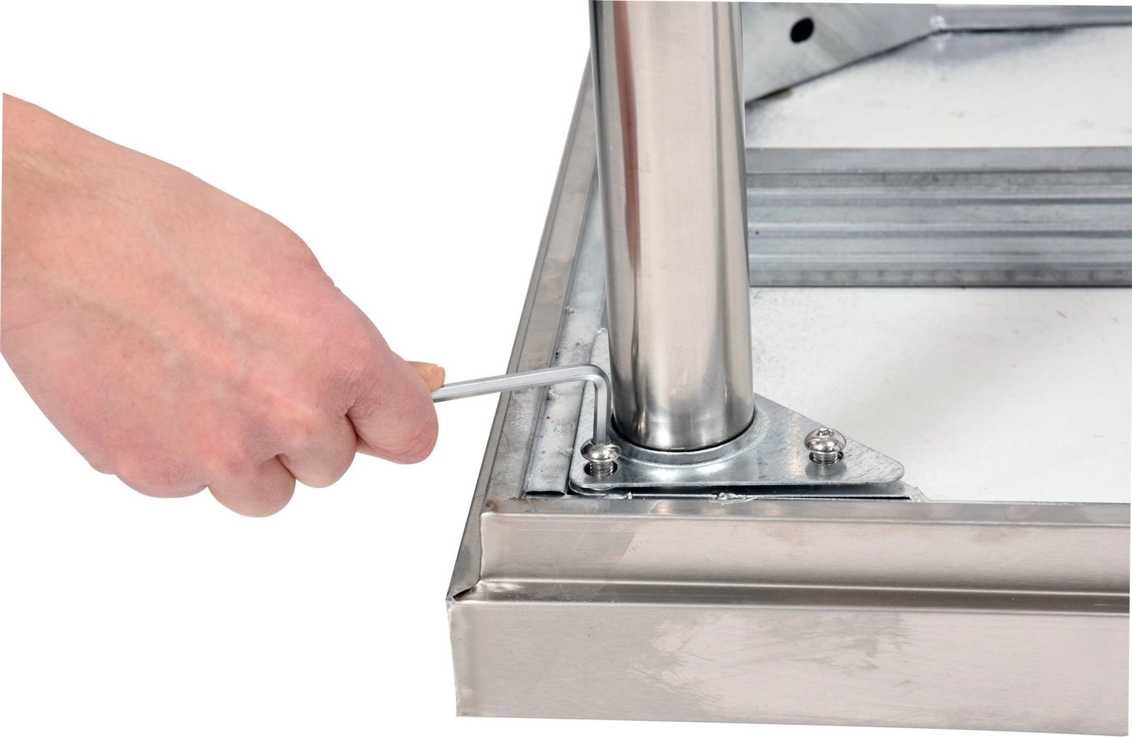 Stół roboczy nierdzewny z półką 100x70x85 cm | YATO YG-09031