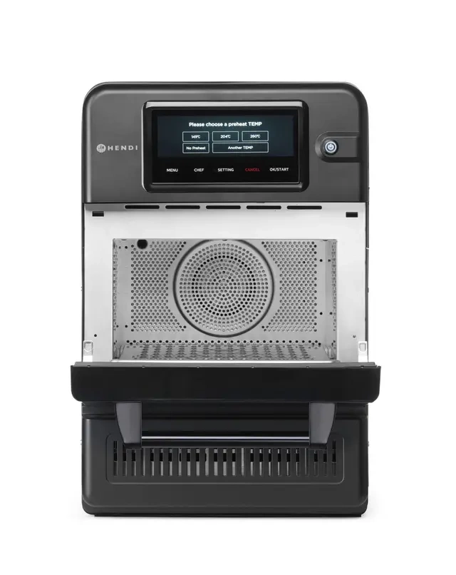Piec konwekcyjno-mikrofalowy CombiTurbo , 18 L, czarny, 230V/3000 W | HENDI 281277