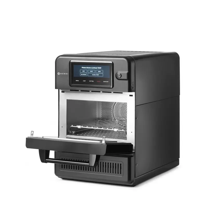 Piec konwekcyjno-mikrofalowy CombiTurbo , 18 L, czarny, 230V/3000 W | HENDI 281277