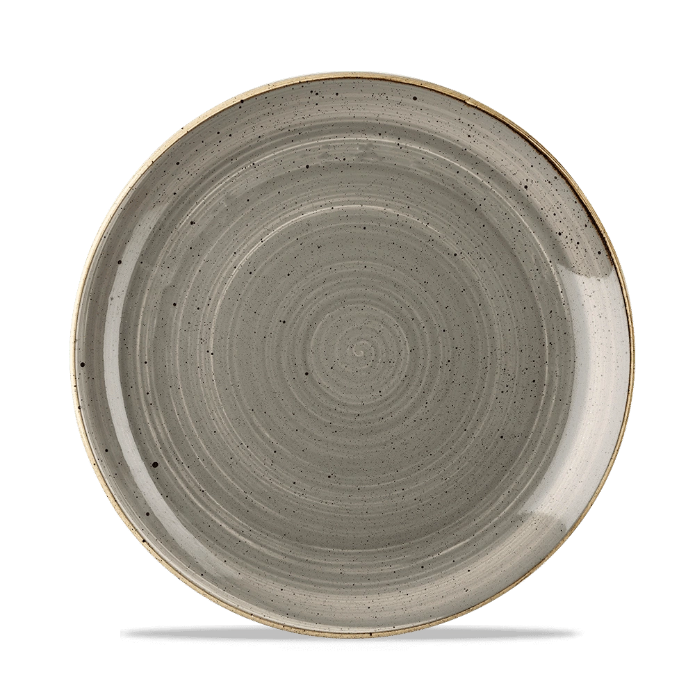 Talerz porcelanowy płytki Peppercorn Grey śr. 21,7 cm | FINE DINE SPGSEVP81