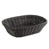 Koszyk na pieczywo z polipropylenu, prostokątny, czarny, 26.5x19x7 cm | APS 50702