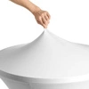 Pokrowiec na stół koktajlowy 80 cm biały | FORGAST FG03821