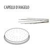 Matryca do makaronu Capelli dAngelo, 57 mm | FIMAR ACTRMPF7