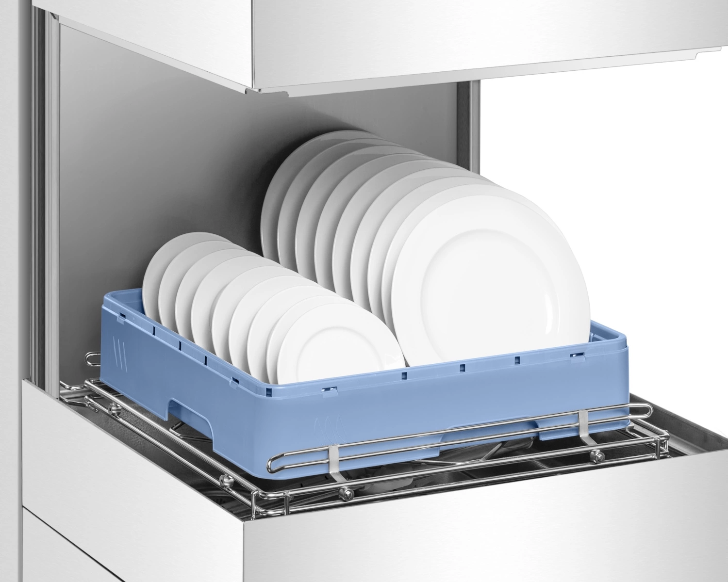 Zmywarka kapturowa gastronomiczna do naczyń ze sterowaniem elektronicznym, dozownikiem płynu myjącego, 9,55 kW, 400 V | PROFICHEF PCZ-04100