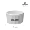 Ramekin porcelanowy NORDIC śr. 4 cm | FINE DINE 779484