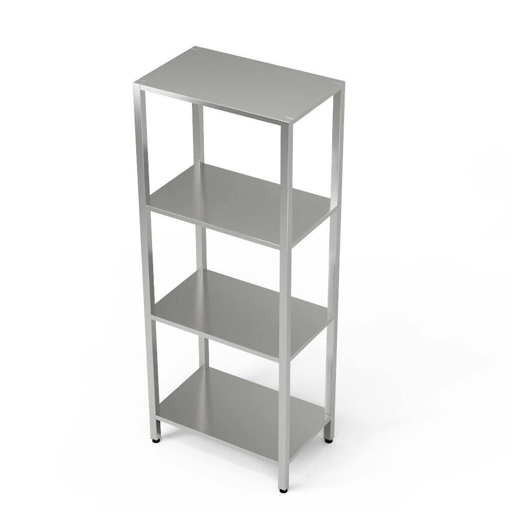 Regał nierdzewny 4-półkowy 130x60x200 cm | FORGAST