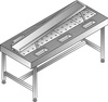Stół do oczkowania 6 stanowisk, 230 x 90 x 124 cm | LOZAMET ZFZ.1