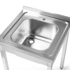 Stół nierdzewny ze zlewem 1-komorowym 60x60x85 skręcany | FORGAST FG15334