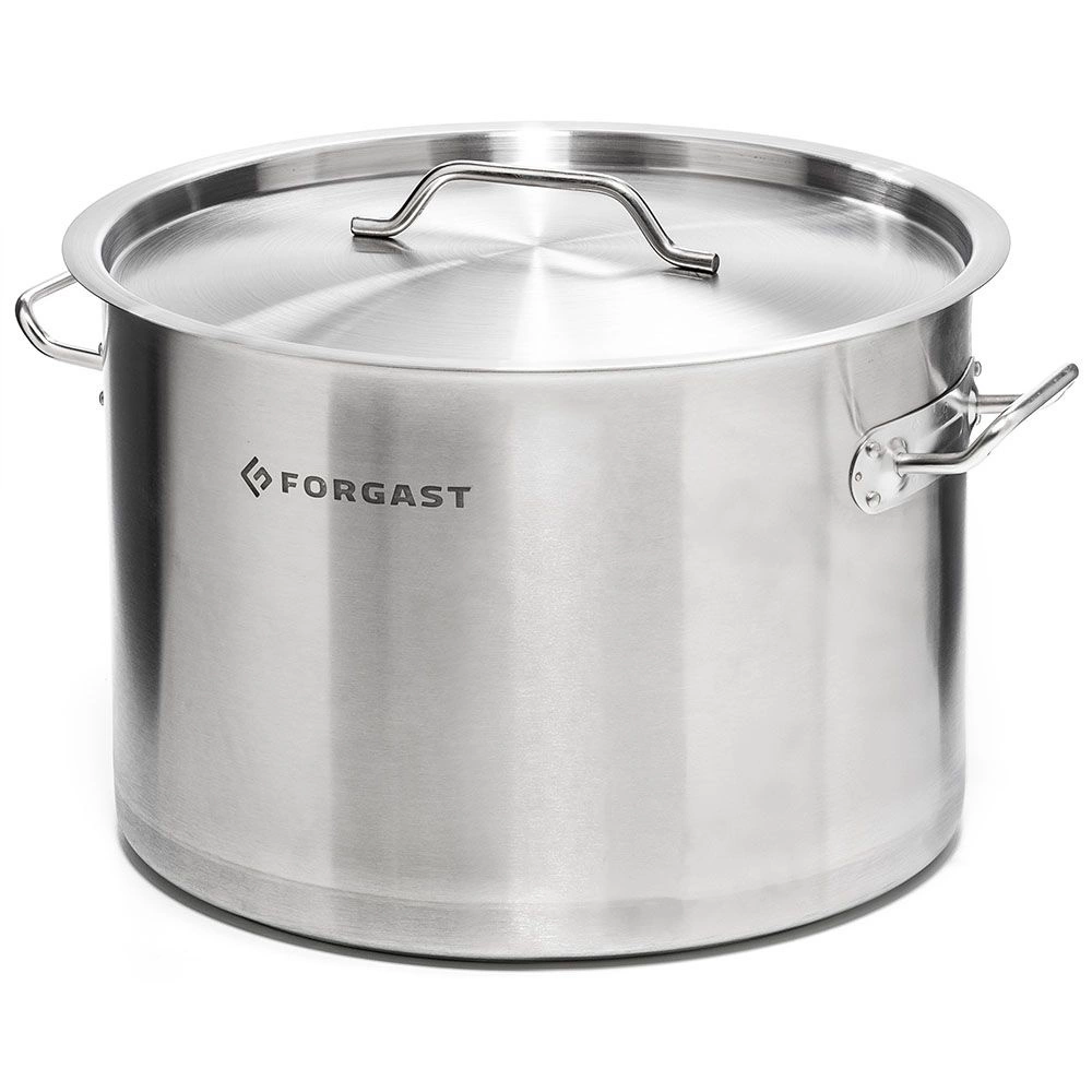 Garnek ze stali nierdzewnej średni z pokrywką, 12 l, średnica 30 cm | FORGAST FG02012/E6