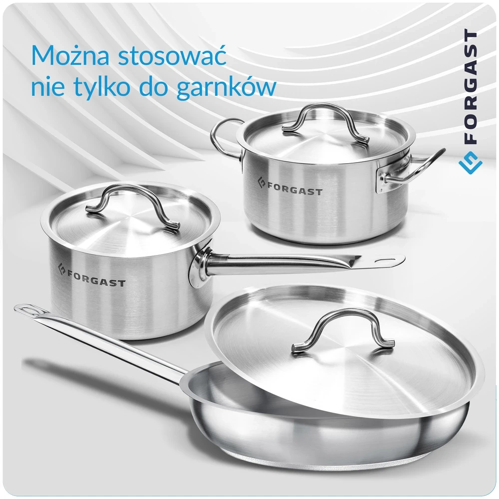 Pokrywka ze stali nierdzewnej do garnków Forgast, 16 cm | FORGAST FG02160