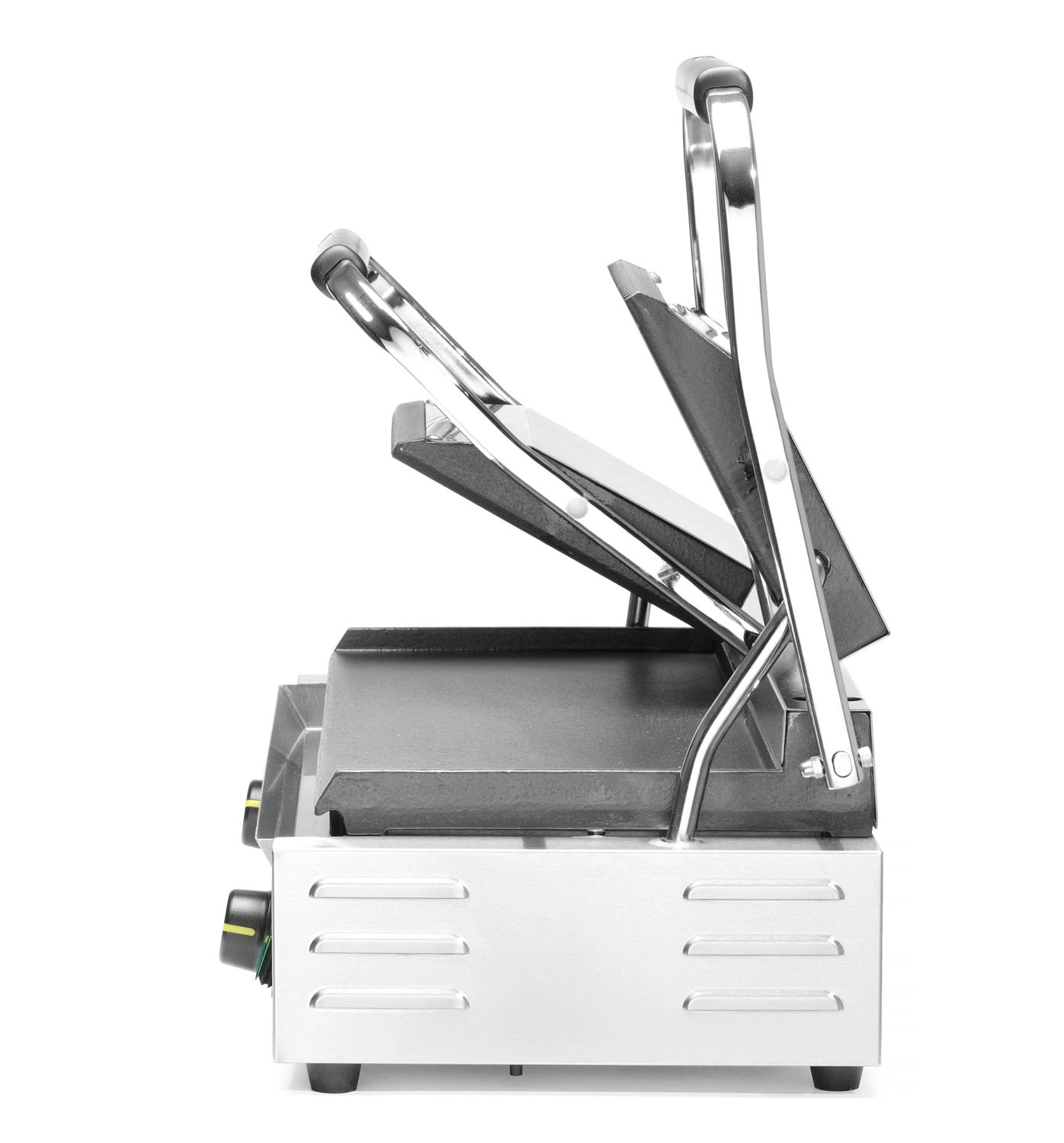 Grill kontaktowy podwójny, gładko-ryflowany, płyta 47,3 x 23 cm, 3,6 kW, 230 V | HENDI 263808