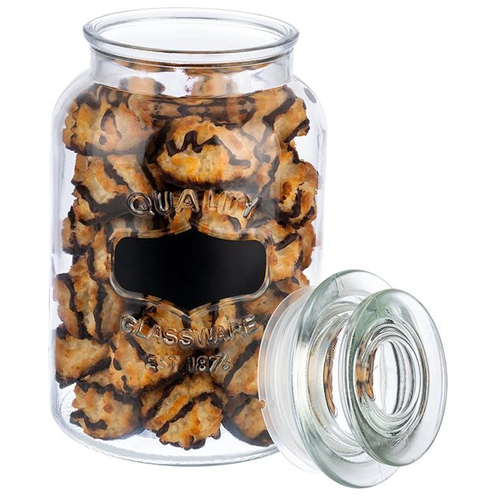 Słoik do przechowywania z tabliczką 12x21 cm, 1.5 l | APS 82267