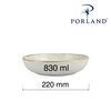 Misa płytka Ashen - 22 cm  | PORLAND 04ALM003013