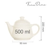 Dzbanek do herbaty porcelanowy CREMA - 500 ml | FINE DINE 770757