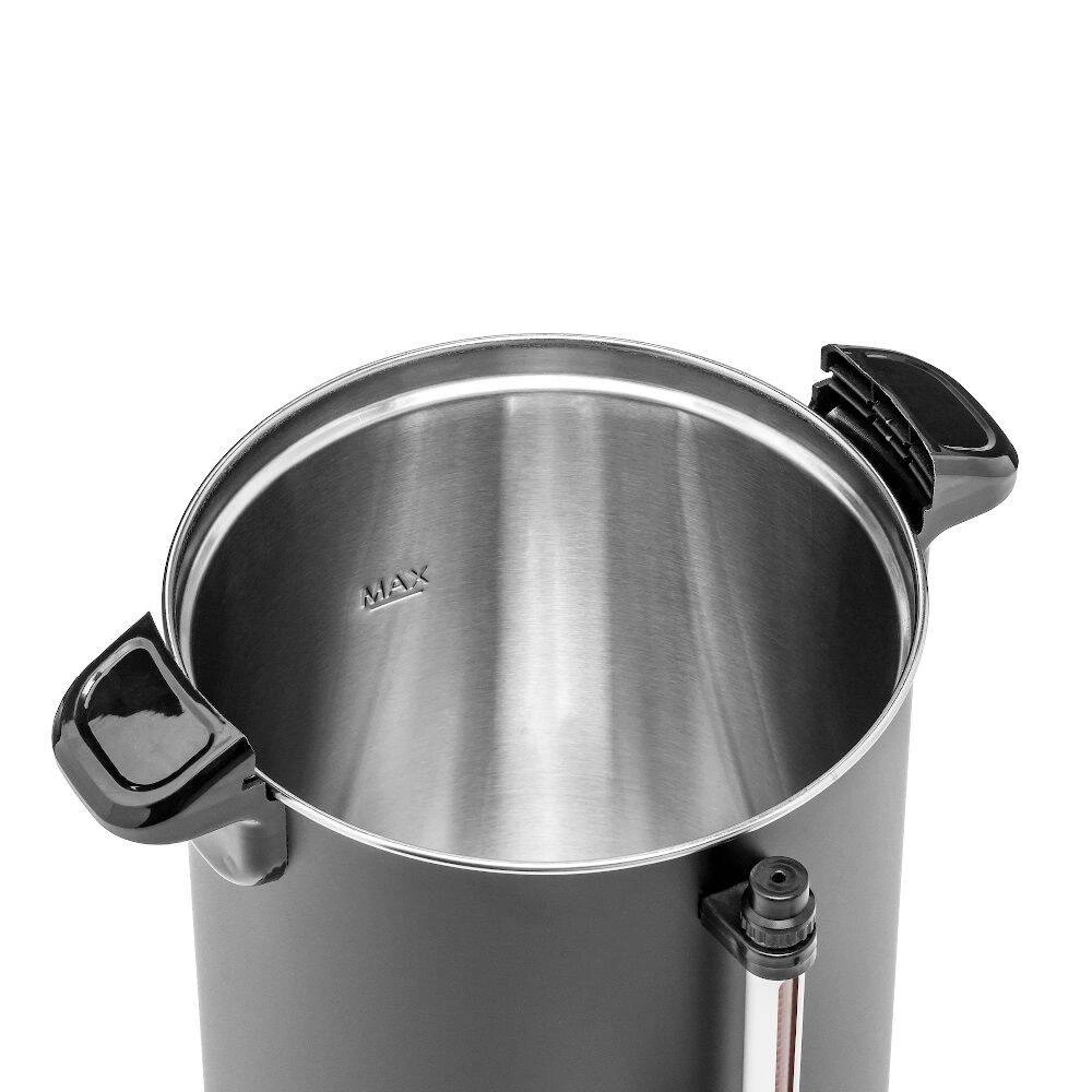 Warnik do wody 8 l z tacką ociekową, czarny, dwuściankowy | FORGAST FG05560