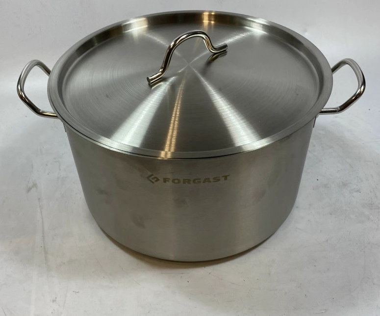 Garnek ze stali nierdzewnej średni z pokrywką, 12 l, średnica 30 cm | FORGAST FG02012/E6