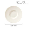 Talerz prezentacyjny porcelanowy CREMA - 31,8 cm | FINE DINE 770375