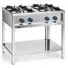 Kuchnia gastronomiczna gazowa 4-palnikowa z półką dolną, 23 kW | FORGAST FG09453