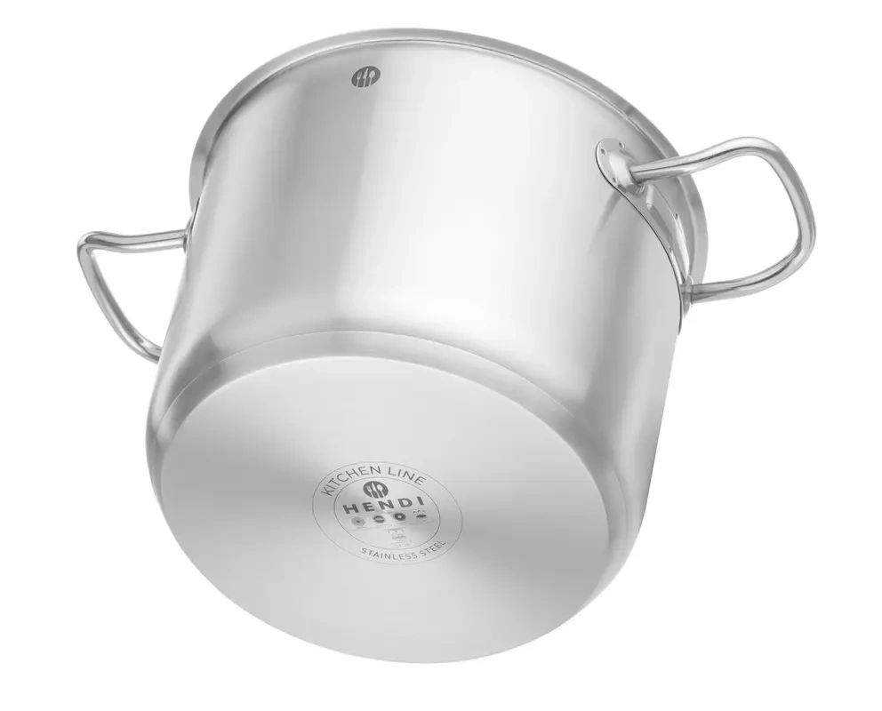 Garnek ze stali nierdzewnej wysoki bez pokrywki, Kitchen Line, pojemność 5 l, średnica 20 cm, wysokość 16 cm | HENDI 837764