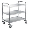 Wózek kelnerski nierdzewny 3-półkowy | TOM-GAST B-528-3
