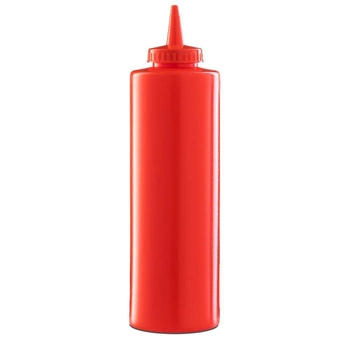 Dyspenser do sosów z polietylenu 0,7 l, czerwony | FORGAST FG03229