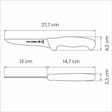 Nóż do trybowania PROFISSIONAL, 13 cm | TRAMONTINA 24602-155