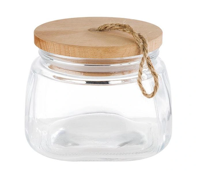 Słoik do przechowywania WOODY, 14x11 cm, 1 l | APS 82255