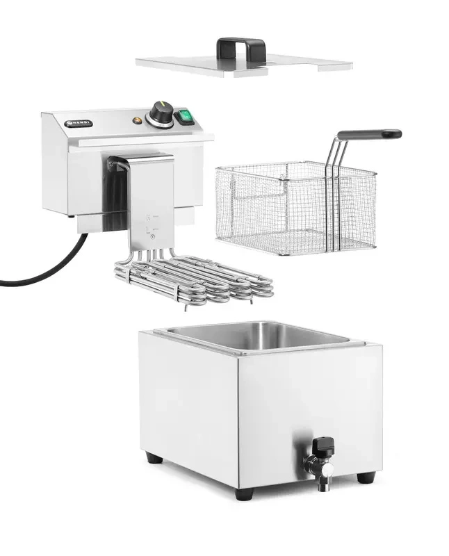 Frytownica elektryczna XL, 10 l, stal nierdzewna, 1-komorowa | HENDI 209424