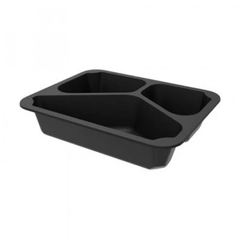 Pojemniki obiadowe do dań na wynos 3-komorowe 22,7x17,8x4 cm - 320 szt. | GUILLIN MAPCOR3C22740DC